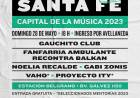 Este fin de semana largo se llevará a cabo el Festival Santa Fe Capital, con diversos artistas locales y nacionales