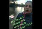 Efectivos del  Ejercito Argentino  se encuentran desplegados con diversos medios, brindando asistencia humanitaria a los habitantes.