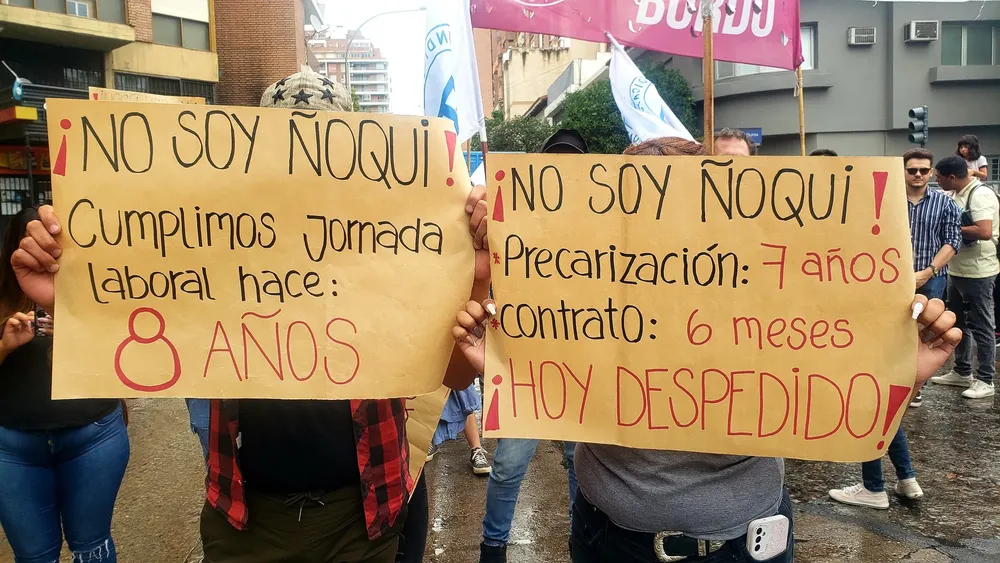 La UTS, ATE y el SEP se manifiestan en contra de los despidos y el ajuste en la salud pública