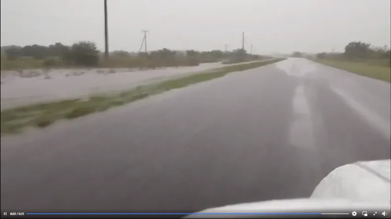 Cortes de rutas en Entre Ríos por las intensas lluvias