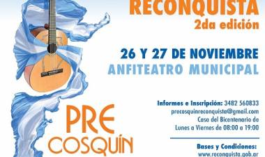  Reconquista será sede del pre Cosquín 2023. Aquí, las bases y condiciones, y cómo inscribirse