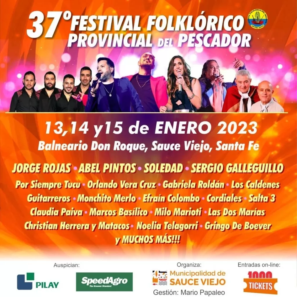 Lanzamiento del 37º Festival del Pescador en Sauce Viejo