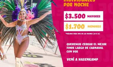 Carnavales Hasenkamp cierra con todo la edición 2024