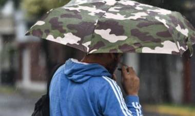 Fin de semana pasado por agua en la ciudad: como estará el tiempo este lunes