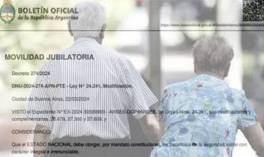 Con cambios respecto a lo anunciado, oficializan la nueva movilidad jubilatoria