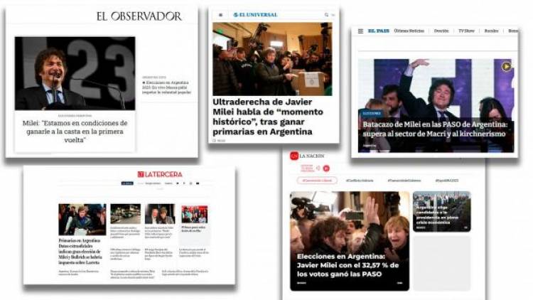 Así destacaron algunos los medios internacionales el sorpresivo resultado de las primarias en Argentina