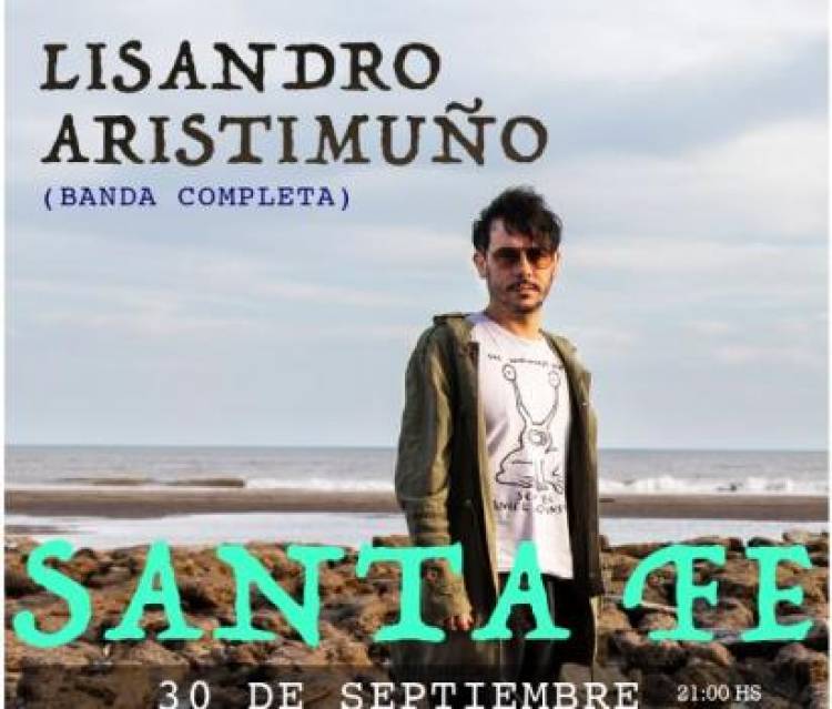 Lisandro Aristimuño se presentará en Tribus Club de Arte