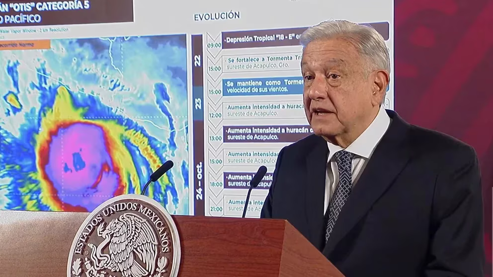 AMLO detalla cómo el Huracán Otis afectó a Guerrero: “Se ha perdido la comunicación por completo”
