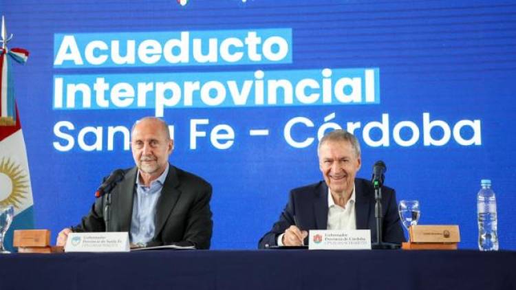 Perotti y Pullaro participarán de la firma del contrato para el Acueducto a Córdoba